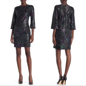 Trina Turk Grenandine Floral Perforated Dress